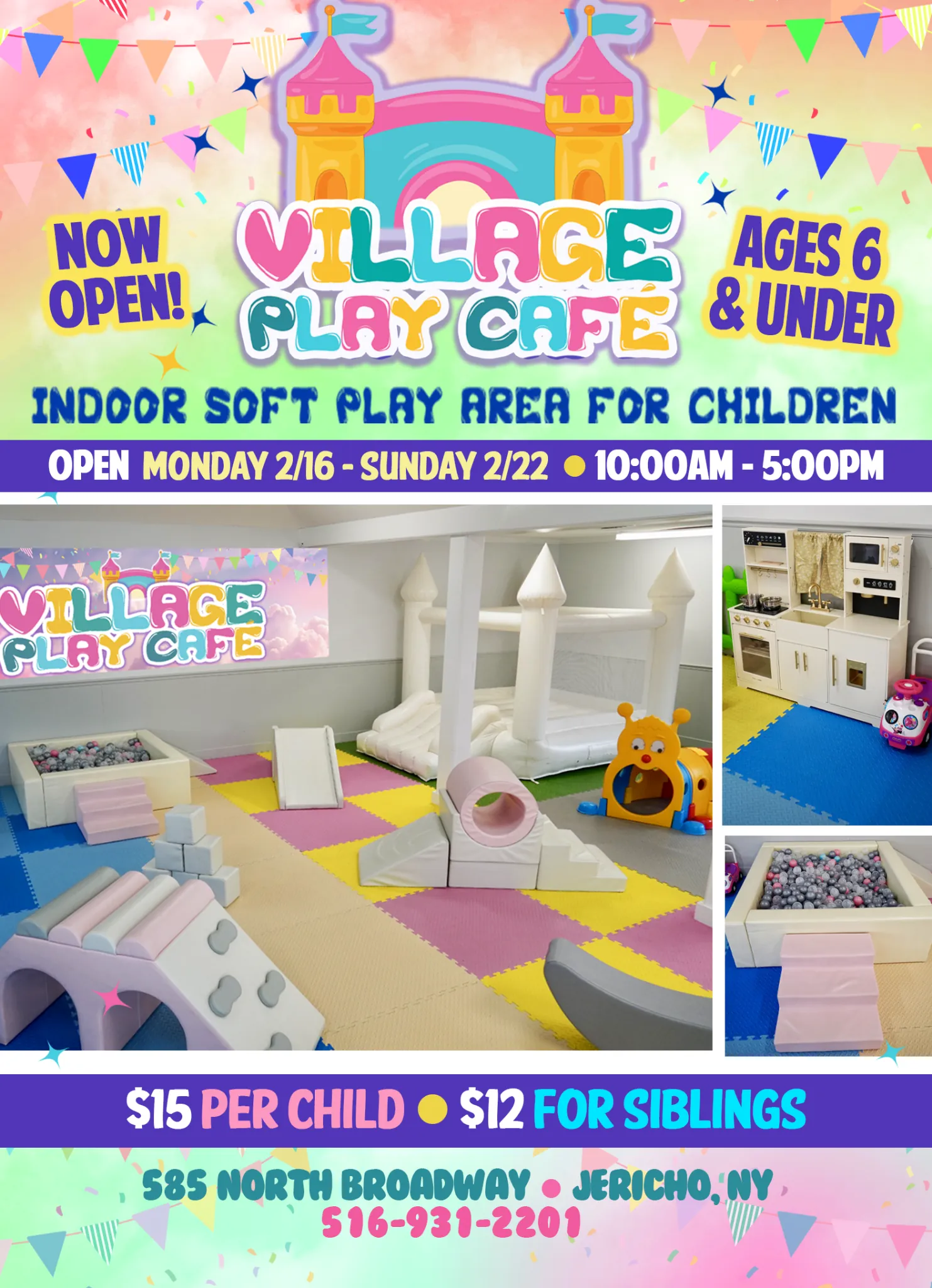 Village Play Cafe Extended Hours During Spring Break